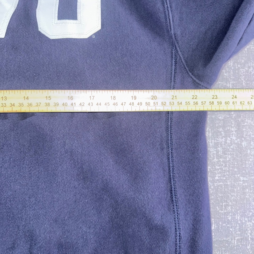 Champion Reverse Weave WVU West Virginia University Navy Blue Sweatshirt Large - Picture 6 of 9